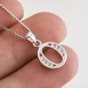 YFN Initial Pendant Necklace Sterling Silver with Cubic Zirconial 26 Letter Alphabet Jewelry Gifts for Women(Alphabet O)
