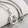 YFN Initial Pendant Necklace Sterling Silver with Cubic Zirconial 26 Letter Alphabet Jewelry Gifts for Women(Alphabet O)