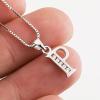 YFN Initial Pendant Necklace Sterling Silver with Cubic Zirconial 26 Letter Alphabet Jewelry Gifts for Women(Alphabet P)