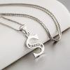 YFN Initial Pendant Necklace Sterling Silver with Cubic Zirconial 26 Letter Alphabet Jewelry Gifts for Women(Alphabet S)