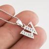 YFN Initial Pendant Necklace Sterling Silver with Cubic Zirconial 26 Letter Alphabet Jewelry Gifts for Women(Alphabet W)