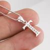 YFN Initial Pendant Necklace Sterling Silver with Cubic Zirconial 26 Letter Alphabet Jewelry Gifts for Women(Necklace)