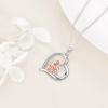 YFN Mom & Sister Necklace, Sterling Silver Heart Pendant Jewelry, Wife/Girlfriend Birthday Gift(Silver-Necklace for Wife Girlfriend)