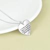 YFN Mom & Sister Necklace, Sterling Silver Heart Pendant Jewelry, Wife/Girlfriend Birthday Gift(White)