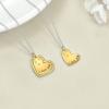 YFN Mother Daughter Necklace for Two Sterling Silver Mother Daughter Pendant Heart Matching Jewelry Gifts for Women(Heart)