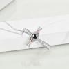 YFN Mother’s Day Gifts Sterling Silver Mother daughter Pendant Necklace Mom Jewelry for Women Mama Daughter(100 language(mom))