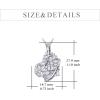 YFN Mother’s Day Gifts Sterling Silver Mother daughter Pendant Necklace Mom Jewelry for Women Mama Daughter(Daughter Heart)