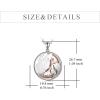 YFN Mother’s Day Gifts Sterling Silver Mother daughter Pendant Necklace Mom Jewelry for Women Mama Daughter(I Love You Granddaughter)