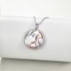 YFN Mother’s Day Gifts Sterling Silver Mother daughter Pendant Necklace Mom Jewelry for Women Mama Daughter(I Love You Granddaughter)