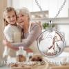 YFN Mother’s Day Gifts Sterling Silver Mother daughter Pendant Necklace Mom Jewelry for Women Mama Daughter(I Love You Granddaughter)