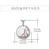 YFN Mother’s Day Gifts Sterling Silver Mother daughter Pendant Necklace Mom Jewelry for Women Mama Daughter(I Love You Grandma)