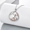 YFN Mother’s Day Gifts Sterling Silver Mother daughter Pendant Necklace Mom Jewelry for Women Mama Daughter(Mother Daughter 2)