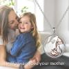 YFN Mother’s Day Gifts Sterling Silver Mother daughter Pendant Necklace Mom Jewelry for Women Mama Daughter(Mother Daughter 2)