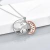 YFN Mother’s Day Gifts Sterling Silver Mother daughter Pendant Necklace Mom Jewelry for Women Mama Daughter(Mother Daughter 2)