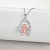 YFN Mother’s Day Gifts Sterling Silver Mother daughter Pendant Necklace Mom Jewelry for Women Mama Daughter(Mother Daughter 3)