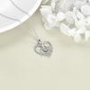 YFN Mother’s Day Gifts Sterling Silver Mother daughter Pendant Necklace Mom Jewelry for Women Mama Daughter(Mother Daughter Hand)