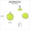 YFN Sports Jewelry Earrings 925 Sterling Silver Baseball Softball Basketball Rugby Football Tennis Volleyball Earrings for Women and Sports Fans Gifts(green tennis)