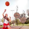 YFN Sports Jewelry Earrings 925 Sterling Silver Baseball Softball Basketball Rugby Football Tennis Volleyball Earrings for Women and Sports Fans Gifts(orange basketball)