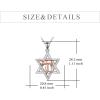 YFN Star of David Necklace Sterling Silver Jewish Christian Jewelry Gifts with 18″ Chain(Star of David Necklace)