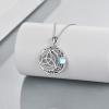 YFN Sterling Silver Irish Celtic Knot Triquetra Trinity Vintage Viking Jewelry for Women Men(Trinity)