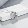 YFN Sterling Silver Irish Celtic Knot Triquetra Trinity Vintage Viking Jewelry for Women Men(Trinity)