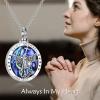 YFN Sterling Silver St Michael/St Christopher/Jesus/Virgin Mary Necklace for Men Women Catholic/Protector/Talisman Michael Archangel Medal Necklace Jewelry 18+2″(Saint Michael Urn Necklace for Ashes)
