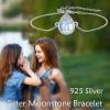YFN Sterling Silver Tree of Life Bracelet – Sister Bracelet Jewelry, Birthday Gift for Sisters(Moonstone-2 Sister Bracelet)