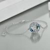 YFN Sterling Silver Tree of Life Bracelet – Sister Bracelet Jewelry, Birthday Gift for Sisters(Silver-Crystal Sister Bracelet)