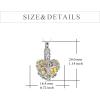 YFN Tree of Life Urn Necklace for Ashes Heart Cremation Jewelry Sterling Silver with Blue Crystal with Funnel Filler Jewelry Gifts for Women(AB Crystal-Urn Necklace for Women)