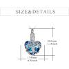 YFN Tree of Life Urn Necklace for Ashes Heart Cremation Jewelry Sterling Silver with Blue Crystal with Funnel Filler Jewelry Gifts for Women(Blue-Urn Necklace for Ashes)