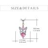 YFN Unicorns Gifts for Women Unicorn Pendant Necklace 925 Sterling Silver Unicorn Jewelry for Mom(Pink)