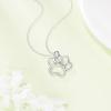 YFN Veterinarian Gifts 925 Sterling Silver Paw Print Y Necklace for Women Veterinary Student Graduation Jewelry for Christmas, Valentine’s Day, Mother’s Day, Birthday – Gift Box Included(A05 Paw Prints)