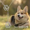 YFN Veterinarian Gifts 925 Sterling Silver Paw Print Y Necklace for Women Veterinary Student Graduation Jewelry for Christmas, Valentine’s Day, Mother’s Day, Birthday – Gift Box Included(A02 Paw Prints Lariat)