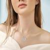 YFN Wave Necklace Sterling Silver Ocean Wave Pendant Necklace Beach Jewelry for Women Gifts(Turtle wave)