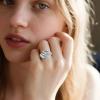 YFN Wing Ring Sterling Silver Angel Wing Adjustable Ring Size 7 Abalone Always With You Jewelry Gifts for Women