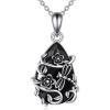 YFN Animal Necklace Sterling Silver Cute Animal Pendant Jewelry Gifts for Women(Butterfly Black)