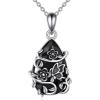YFN Animal Necklace Sterling Silver Cute Animal Pendant Jewelry Gifts for Women(Dragonfly Black)