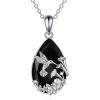 YFN Animal Necklace Sterling Silver Cute Animal Pendant Jewelry Gifts for Women(Hummingbird)
