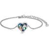 YFN Horse Jewelry Gift 925 Sterling Silver Horse Adjustable Bracelet for Women(Abalone Horse Bracelet)