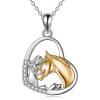 Gold Horse Necklace