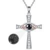 YFN Mother’s Day Gifts Sterling Silver Mother daughter Pendant Necklace Mom Jewelry for Women Mama Daughter(100 language(mom))