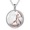 YFN Mother’s Day Gifts Sterling Silver Mother daughter Pendant Necklace Mom Jewelry for Women Mama Daughter(I Love You Granddaughter)