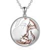 YFN Mother’s Day Gifts Sterling Silver Mother daughter Pendant Necklace Mom Jewelry for Women Mama Daughter(Mother Daughter 2)