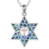 Abalone-Star of David Necklace