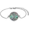 YFN Sterling Silver Tree of Life Bracelet – Sister Bracelet Jewelry, Birthday Gift for Sisters(Silver-3 Sister Bracelet)