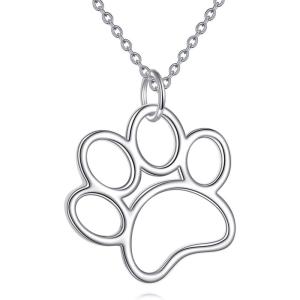 YFN Veterinarian Gifts 925 Sterling Silver Paw Print Y Necklace for Women Veterinary Student Graduation Jewelry for Christmas, Valentine’s Day, Mother’s Day, Birthday – Gift Box Included(A05 Paw Prints)