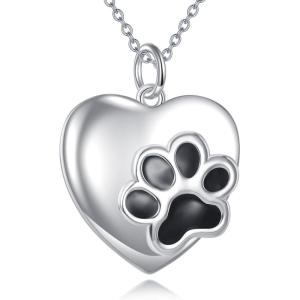 YFN Veterinarian Gifts 925 Sterling Silver Paw Print Y Necklace for Women Veterinary Student Graduation Jewelry for Christmas, Valentine’s Day, Mother’s Day, Birthday – Gift Box Included(A06 Paw Prints)