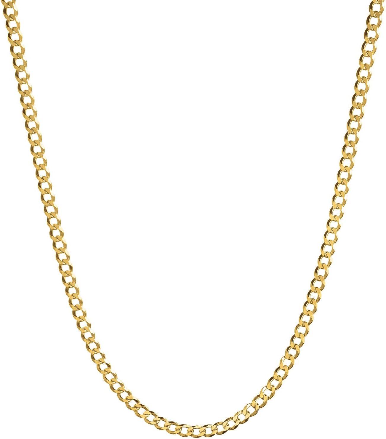 image:imageWhite Gold Plated 3mm 4mm Solid Sterling Silver 925 Cuban Curb Link Chain Necklace200 Inches