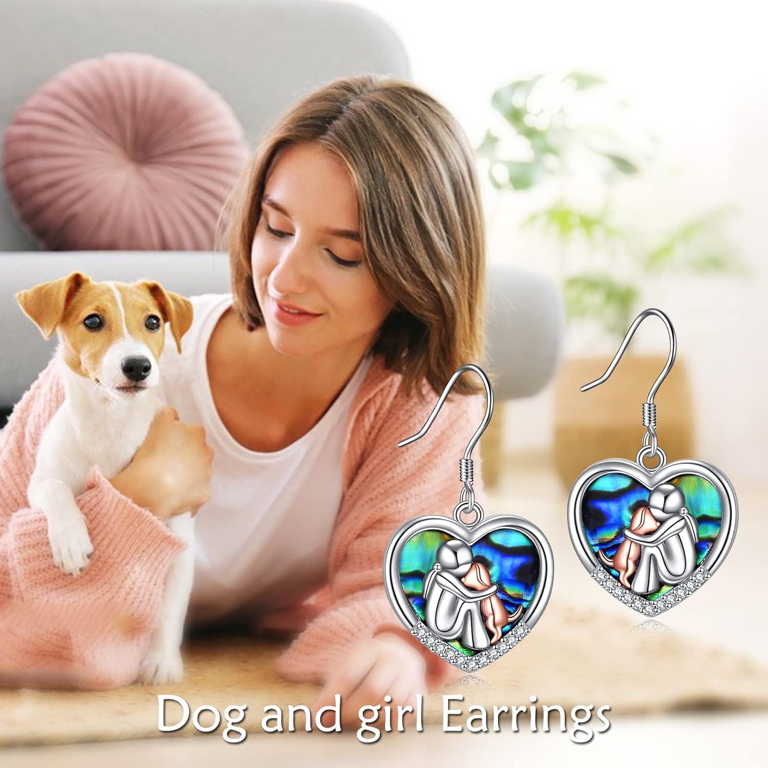 image:imageYFN Horse EarringsDog Earrings Sterling Silver Animal Drop Dangle Earrings Horse Jewelry Gift for womenDrop Dog Earrings