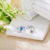 S925 Sterling Silver Stud Earrings for Women Hypoallergenic Earrings(Stingray)